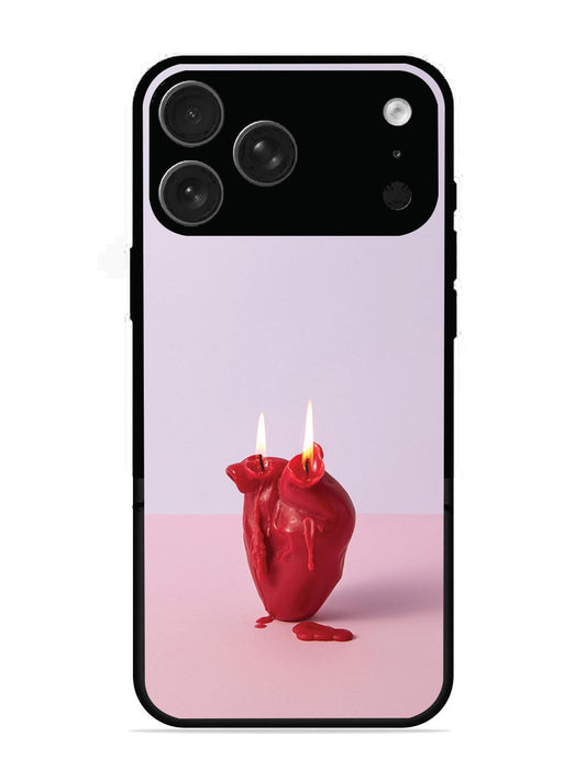 iPhone 17 Pro Max A Lighted Heart Candle