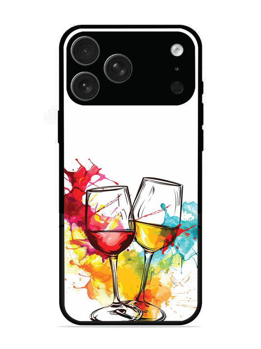 iPhone 17 Pro Max Colorful wine glasses