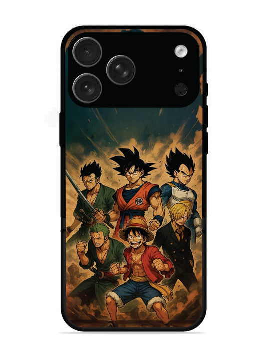 iPhone 17 Pro Max OnePiece n Dragon Ball Z in one team