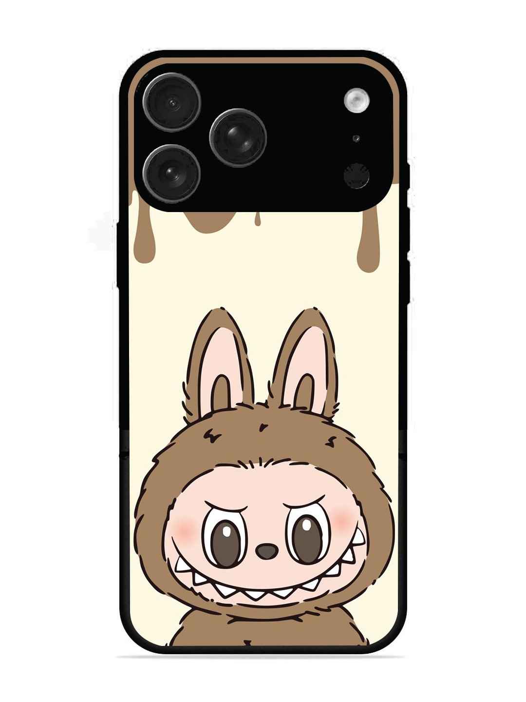 iPhone 17 Pro Max Labubu Closeup Chocolate