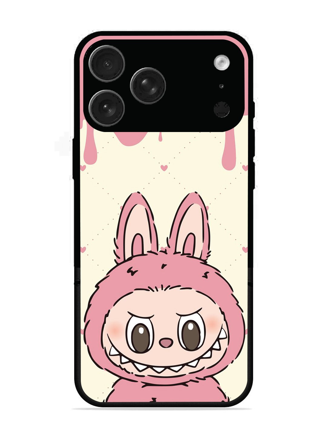 iPhone 17 Pro Max Labubu Closeup Pink