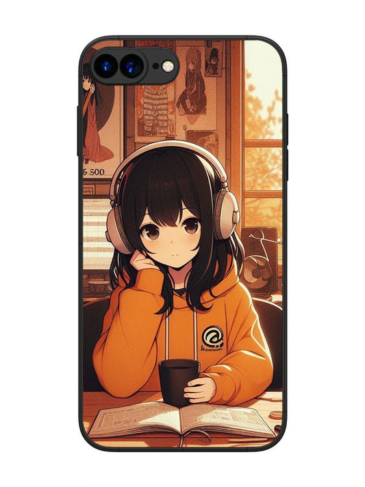 iPhone 8 Plus Cute Girl listening Music