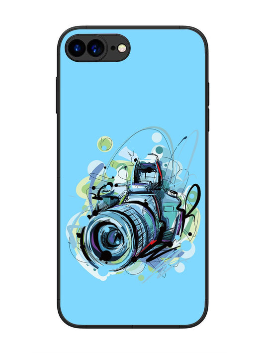 iPhone 7 Plus Camera Blue Background