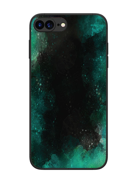 iPhone 7 Plus Dark Black And Green Forest