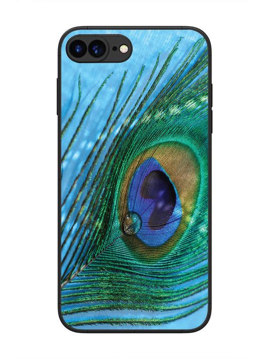 iPhone 7 Plus A drop on Peacock Feather