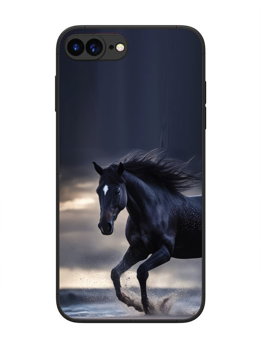 iPhone 7 Plus black-horse-animal