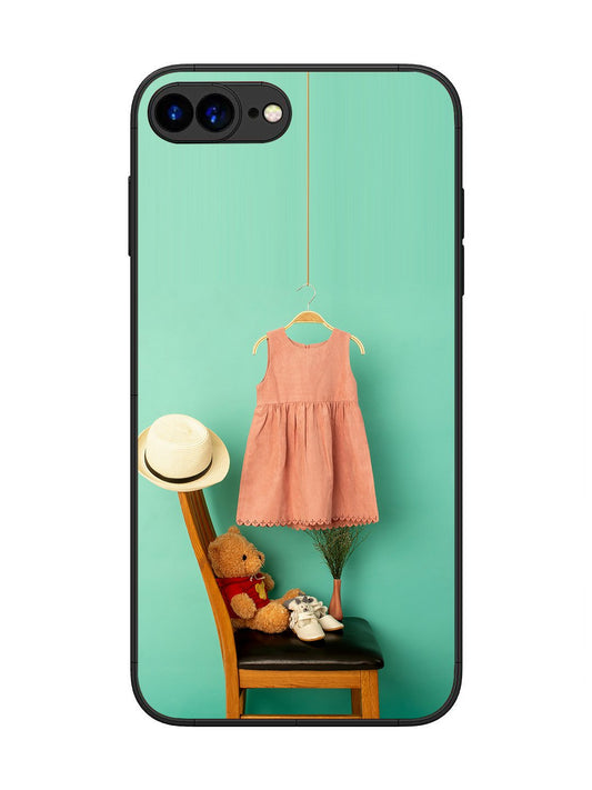 iPhone 7 Plus Trendy dress for girl near toy bear
