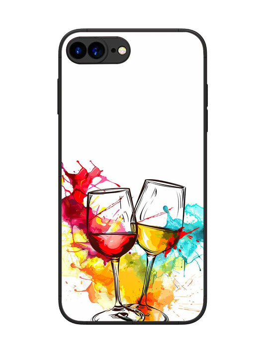 iPhone 7 Plus Colorful wine glasses