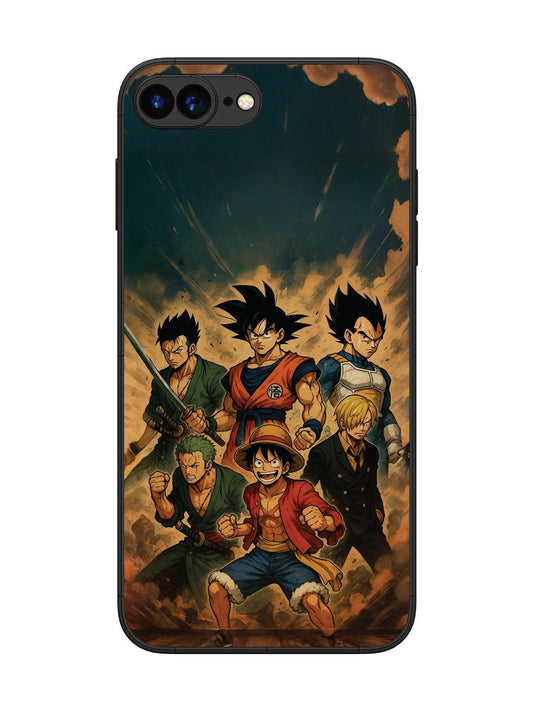 iPhone 7 Plus OnePiece n Dragon Ball Z in one team