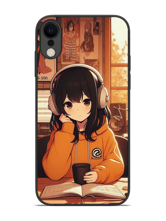 iPhone X Cute Girl listening Music