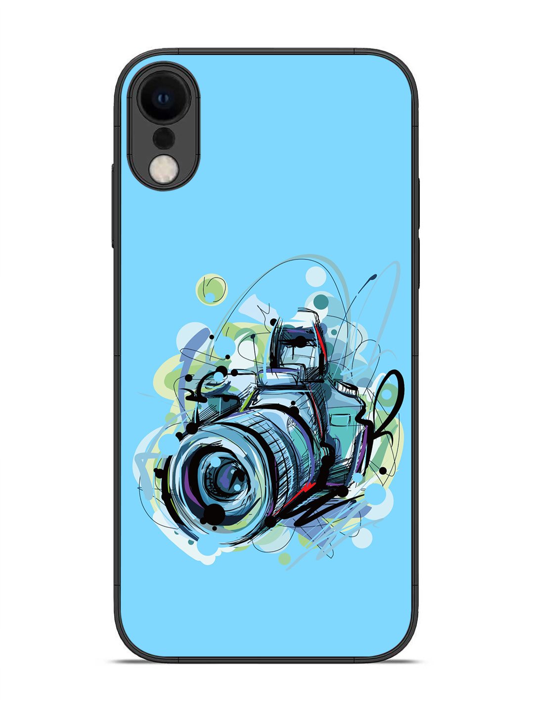 iPhone X Camera Blue Background