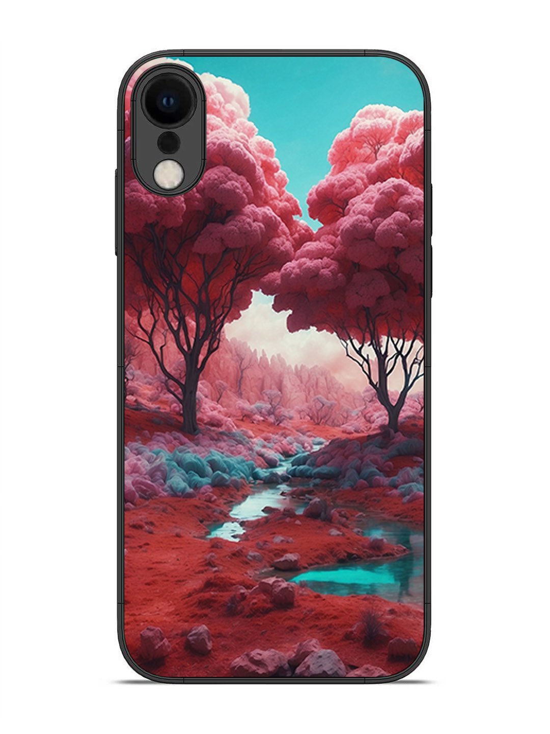iPhone X Pink Forest