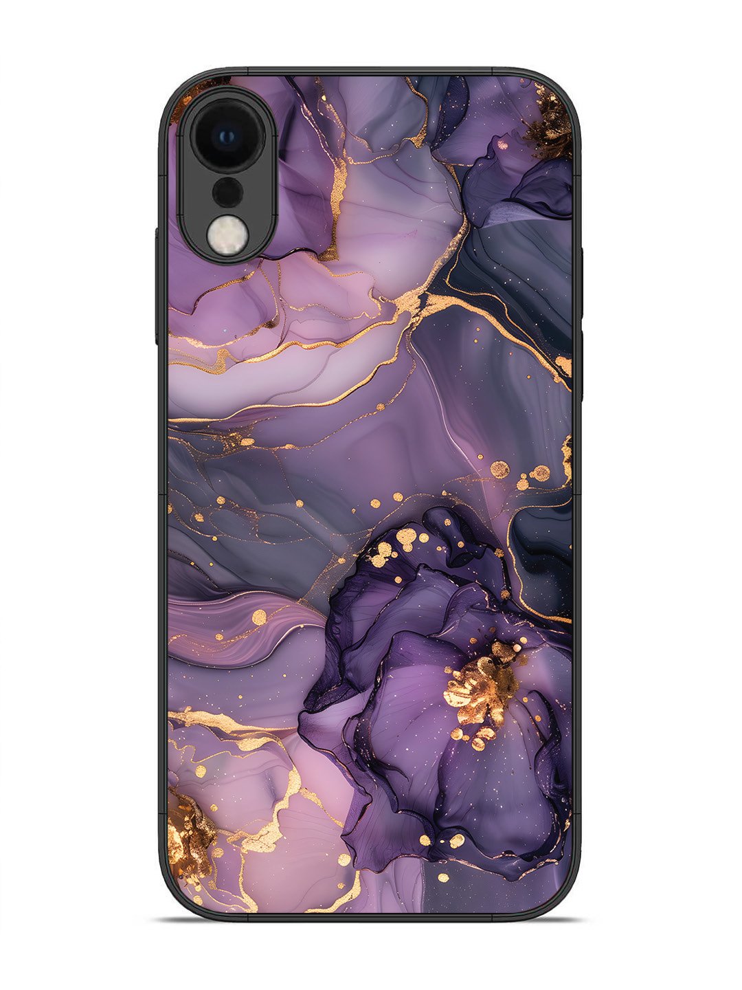 iPhone XR Royal Orchid Theme Marble