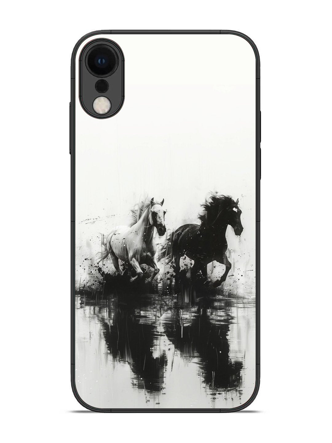iPhone XR Black & White Horse