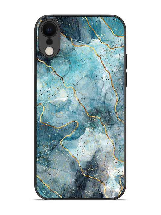 iPhone X Oceanic Golden Strip Marble