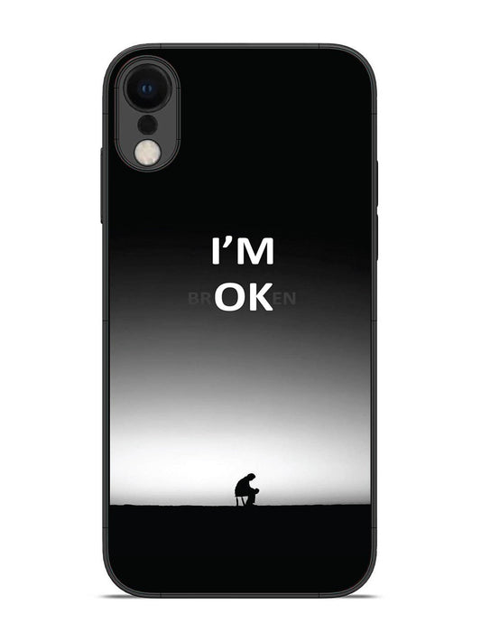 iPhone XR I'm Broken A man on Chair Alone