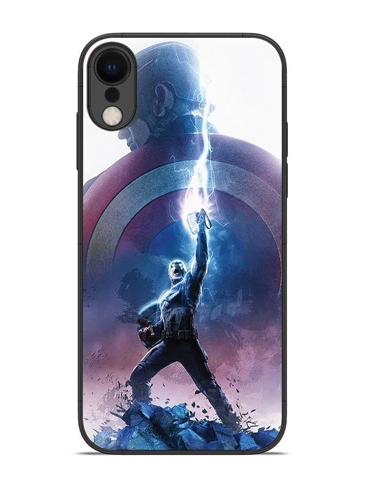 iPhone XR captain-america-thor-hammer-lightning