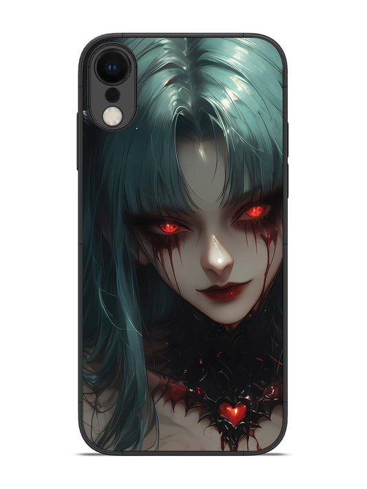 iPhone X succubus-demon-anime-girl-red-eyes