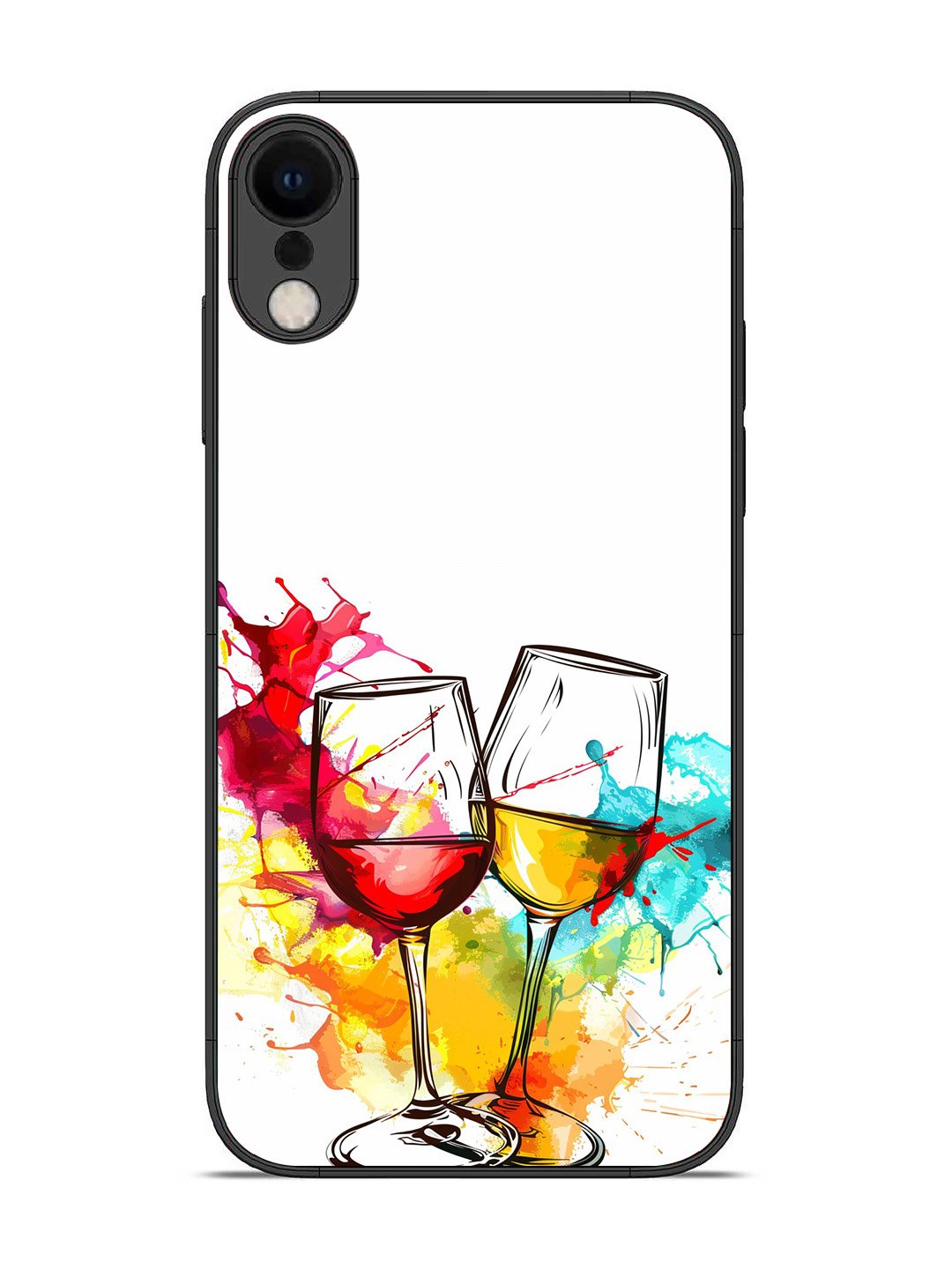 iPhone X Colorful wine glasses