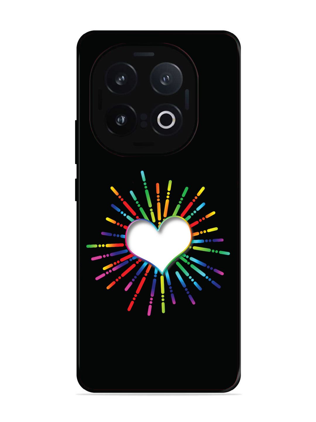 Iqoo 13 5G Colourful Heart on Black