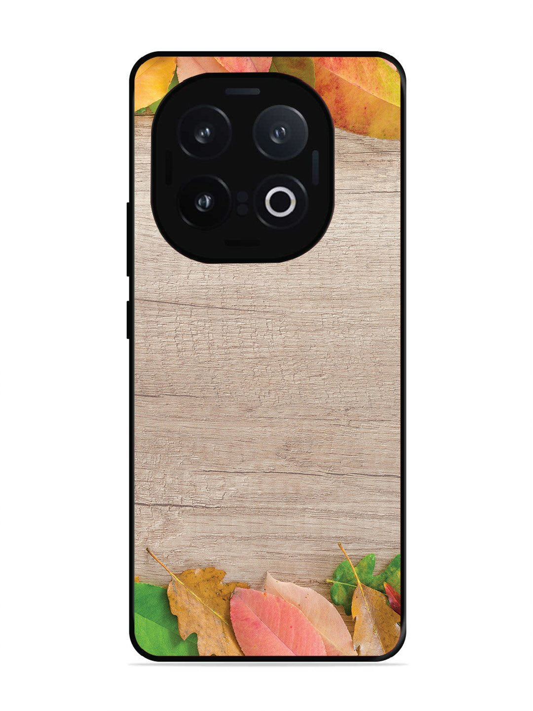 Iqoo 13 5G Autumn Leafs On Wooden Table