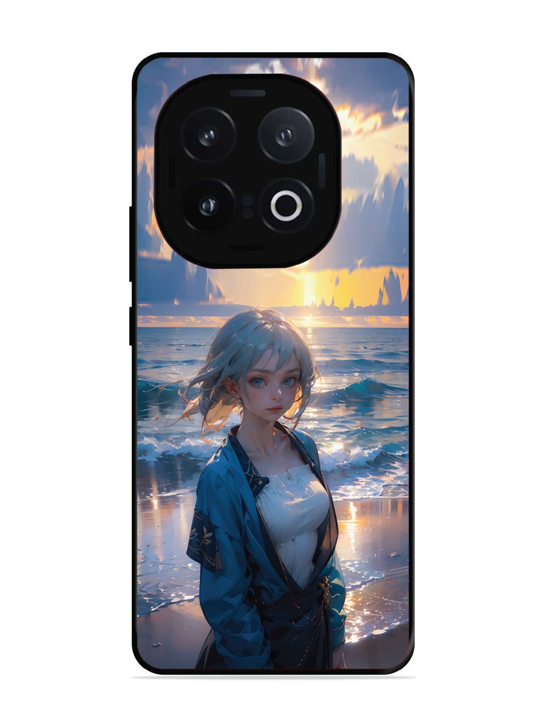 Iqoo 13 5G Anime Girl Beach Ocean Waves