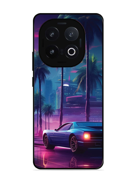 Iqoo 13 5G sunset-sports-car-city-palm-trees