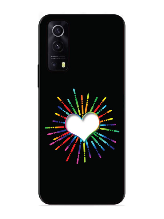 IQOO Z3 5G Colourful Heart on Black