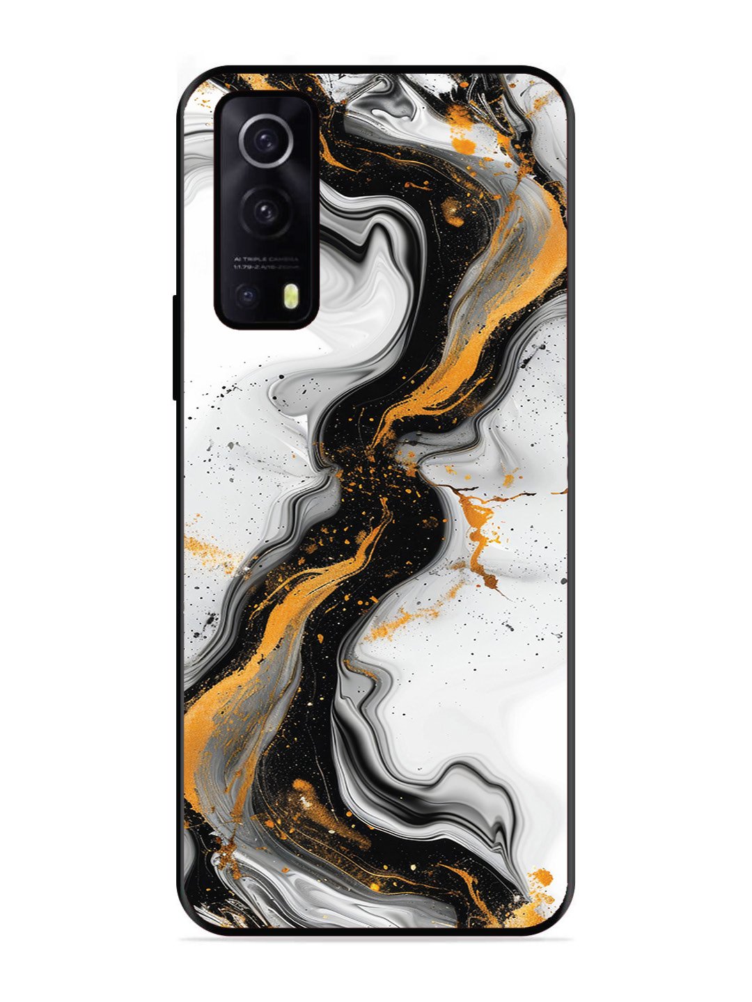 IQOO Z3 5G Black And Golden Marble Essence