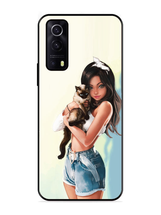 IQOO Z3 5G Cute Girl with Cat