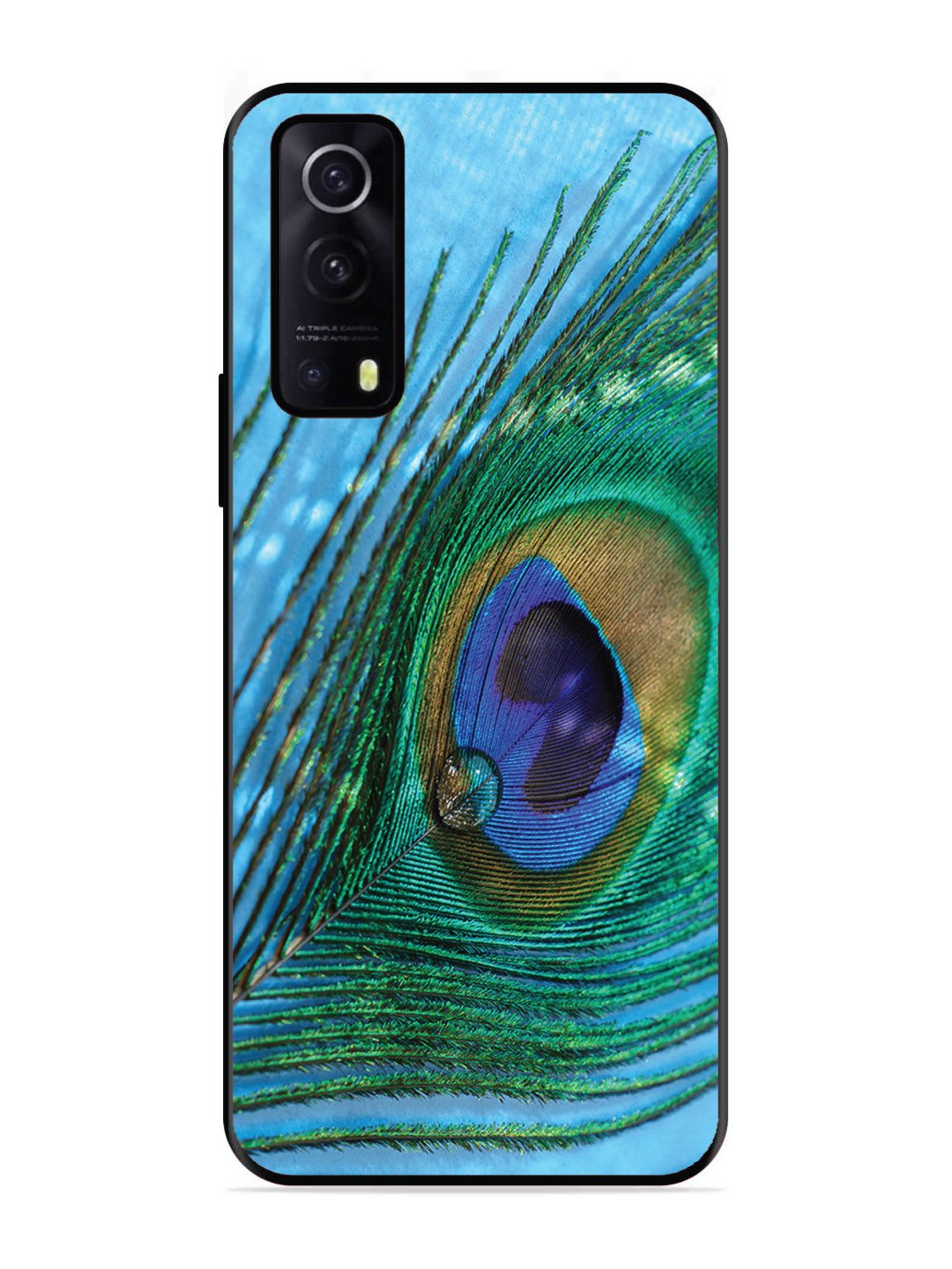 IQOO Z3 5G A drop on Peacock Feather