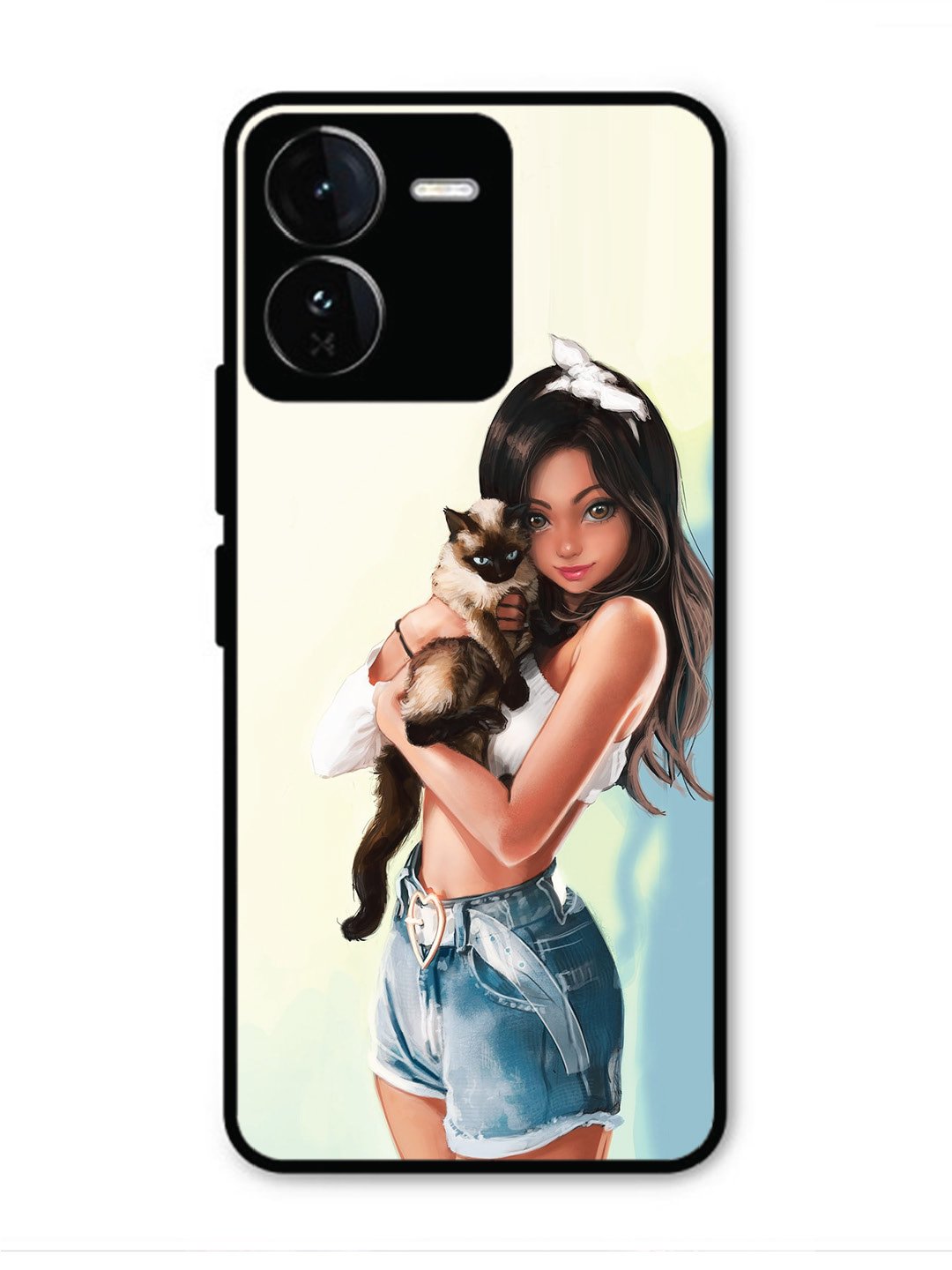 Iqoo Z9 5G Cute Girl with Cat