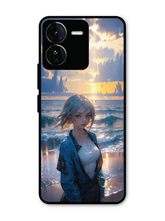Iqoo Z9 5G Anime Girl Beach Ocean Waves