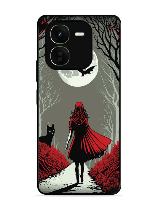 iqoo z9x 5g Scarlet Girl in Red Forest