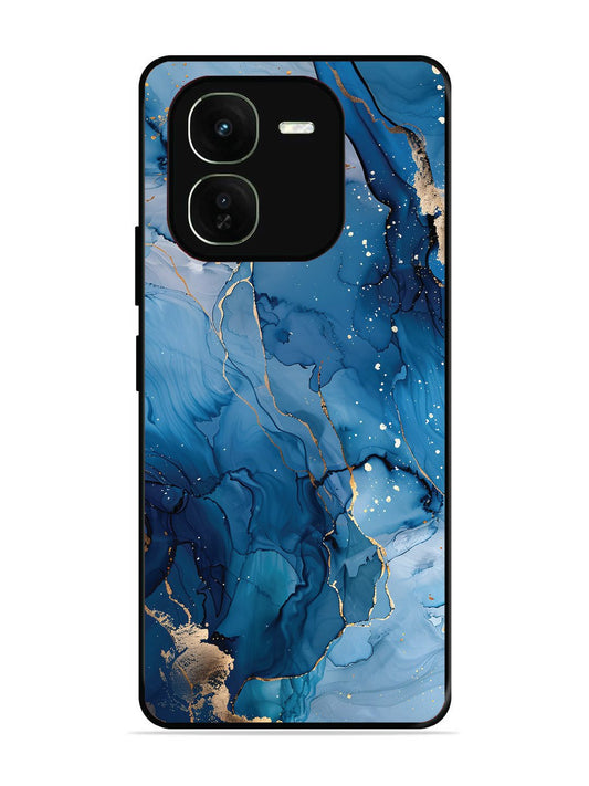 iqoo z9x 5g Oceanic Pattern with Golden Sprinkles