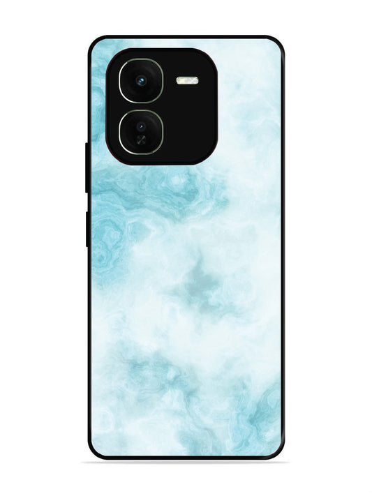 iqoo z9x 5g Light Blue with White Ocean Marble