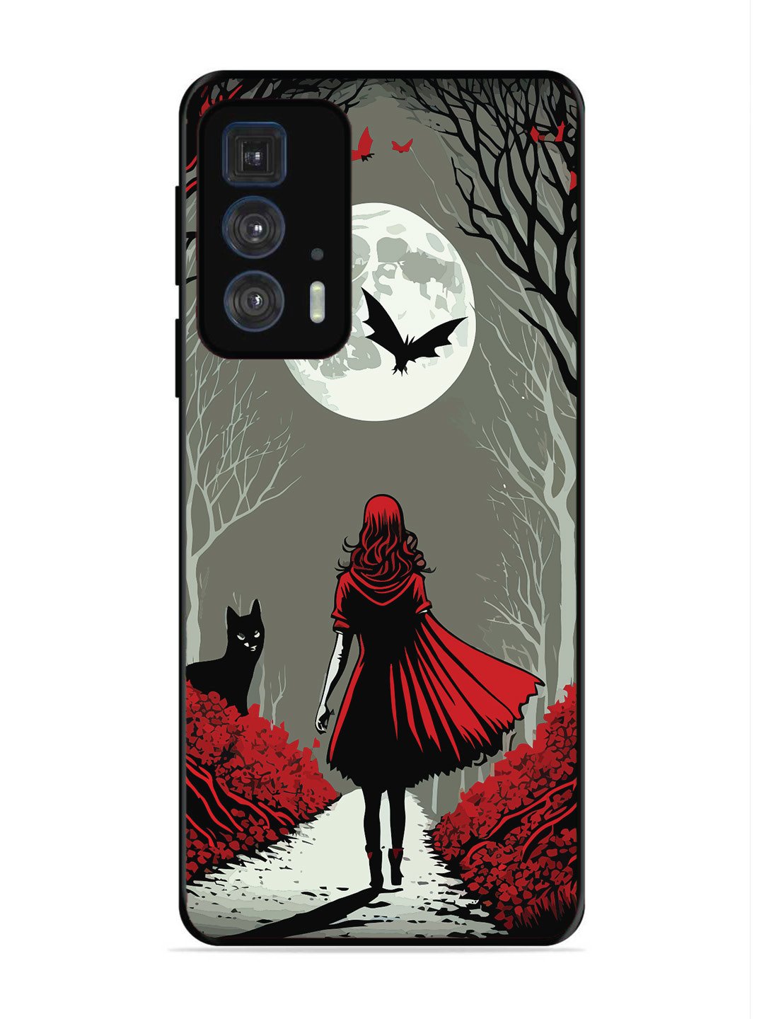 Motorola Moto Edge 20 Pro Scarlet Girl in Red Forest