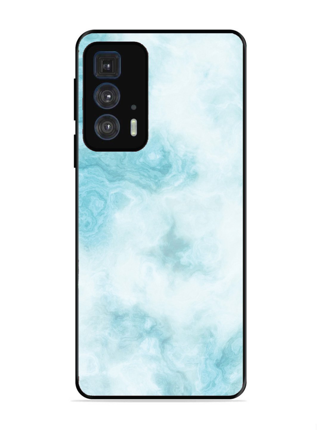Motorola Moto Edge 20 Pro Light Blue with White Ocean Marble