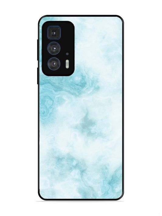 Motorola Moto Edge 20 Pro Light Blue with White Ocean Marble