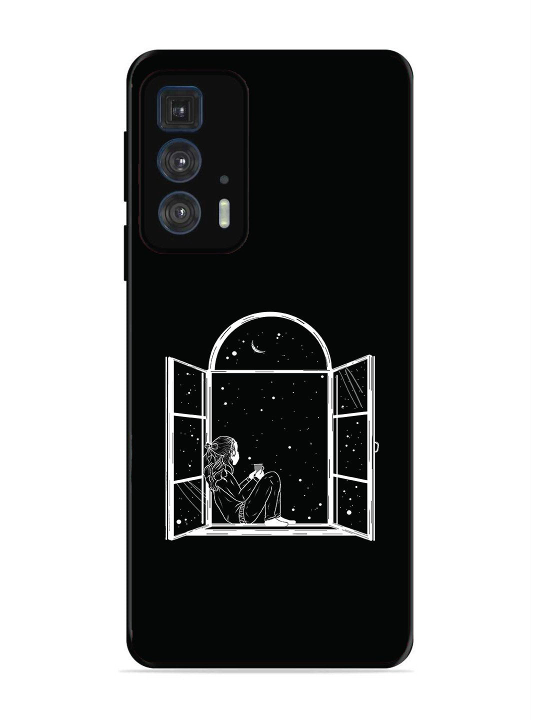Motorola Moto Edge 20 Pro Little Girl on Window