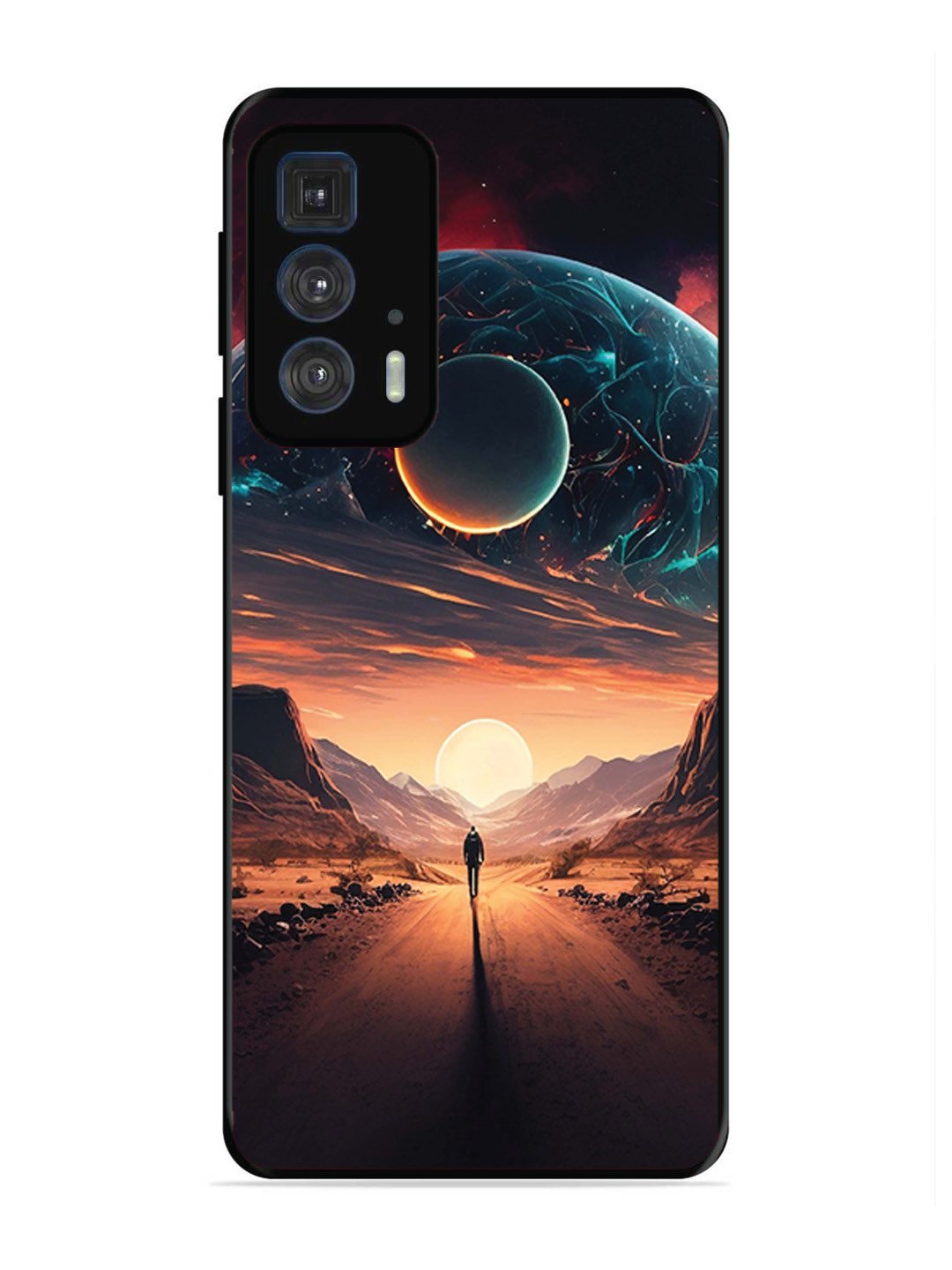 Motorola Moto Edge 20 Pro Sunset with space scene