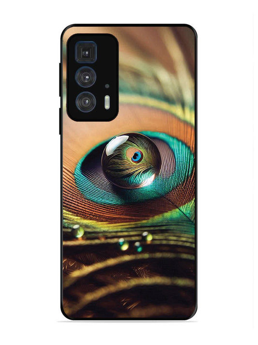 Motorola Moto Edge 20 Pro Water Drop On Peacock Feather