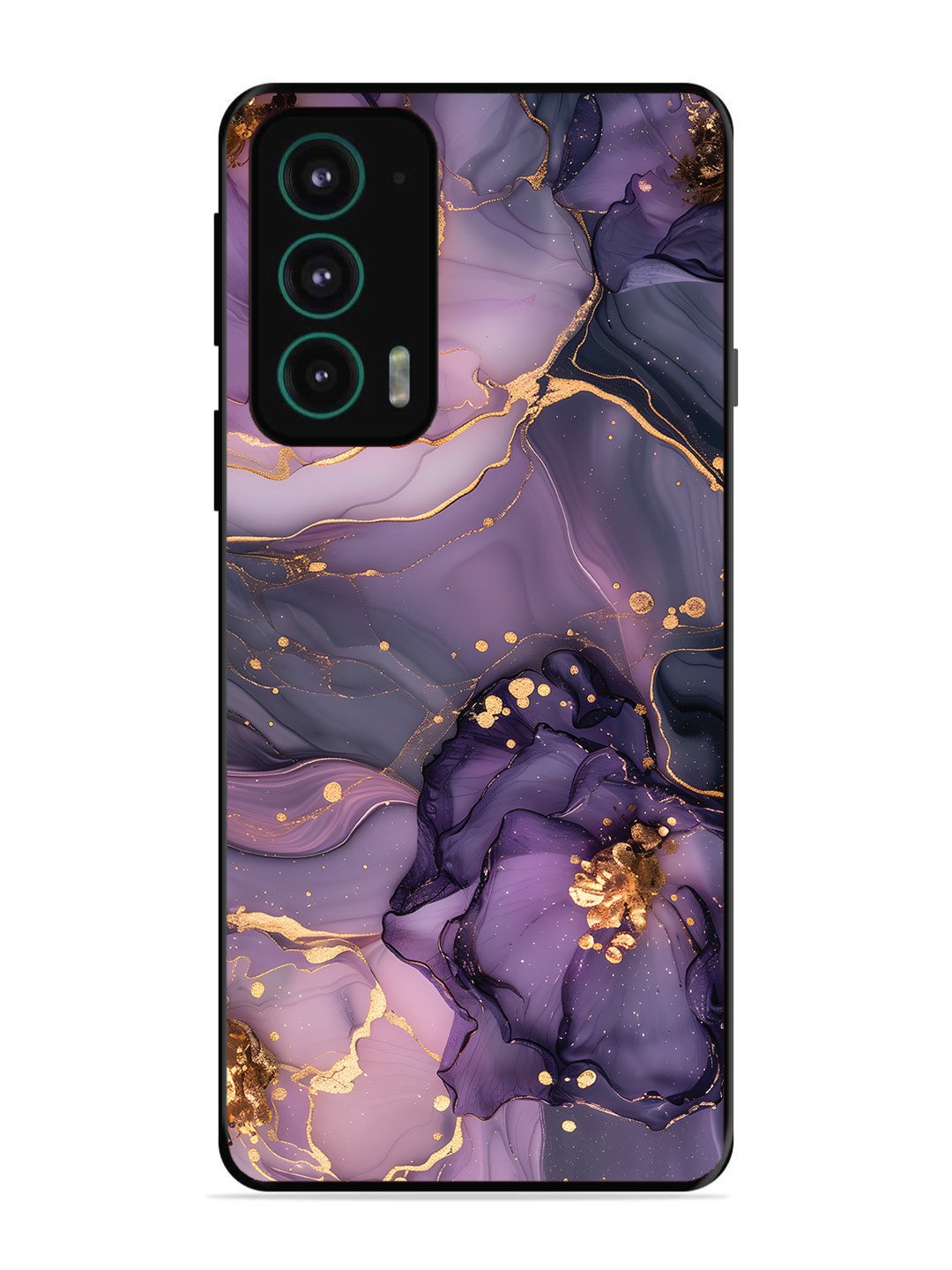 Motorola Moto Edge 20 Royal Orchid Theme Marble