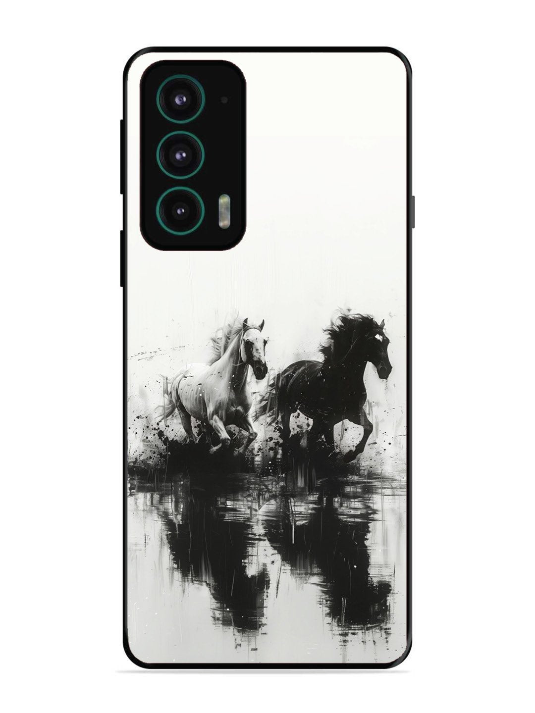 Motorola Moto Edge 20 Black & White Horse