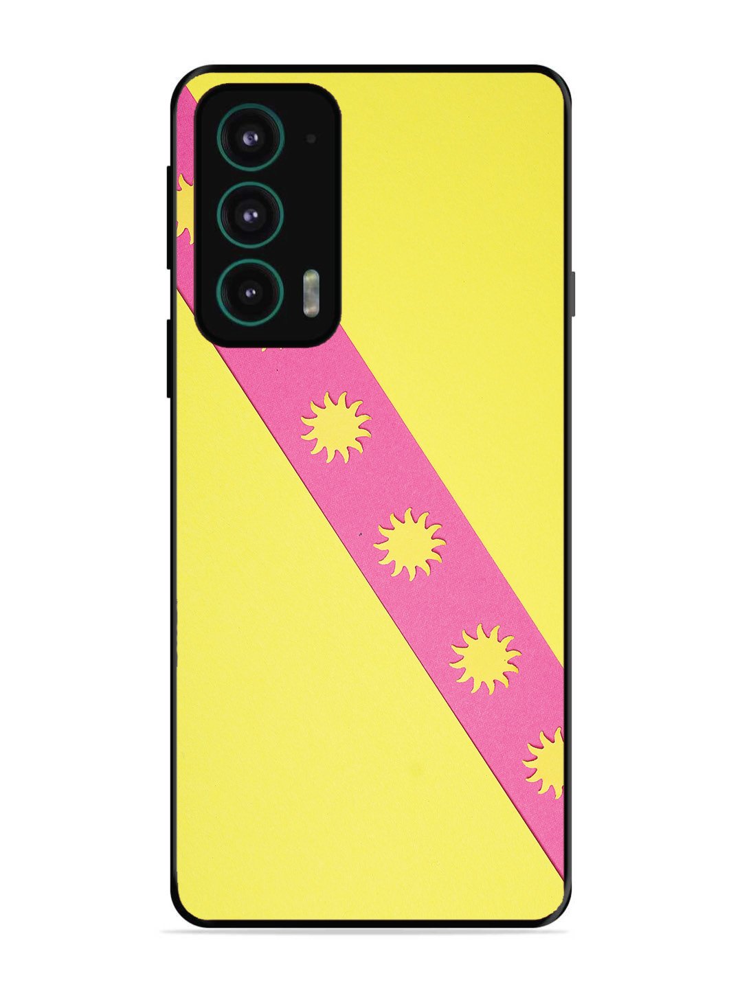 Motorola Moto Edge 20 Pick Strip on Yellow Colour