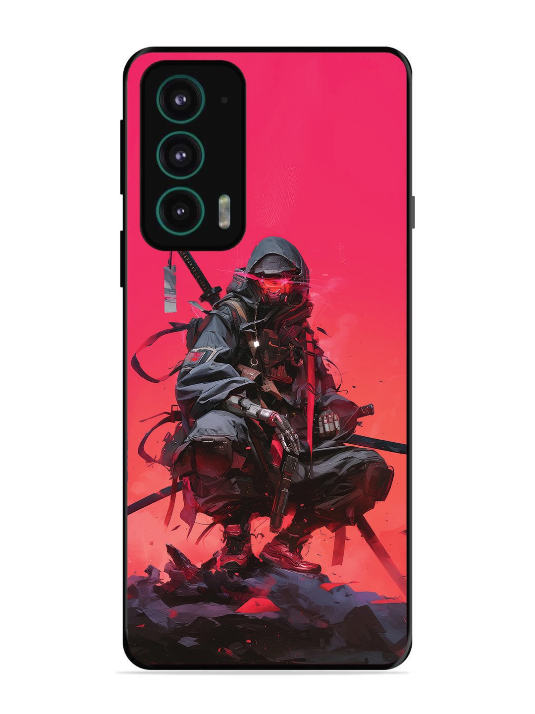 Motorola Moto Edge 20 Cyberpunk Ninja Katana