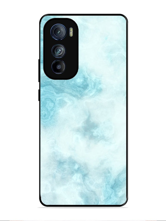 Motorola Moto Edge 30 Light Blue with White Ocean Marble