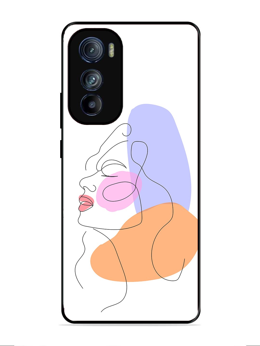 Motorola Moto Edge 30 Line Art Girl Face