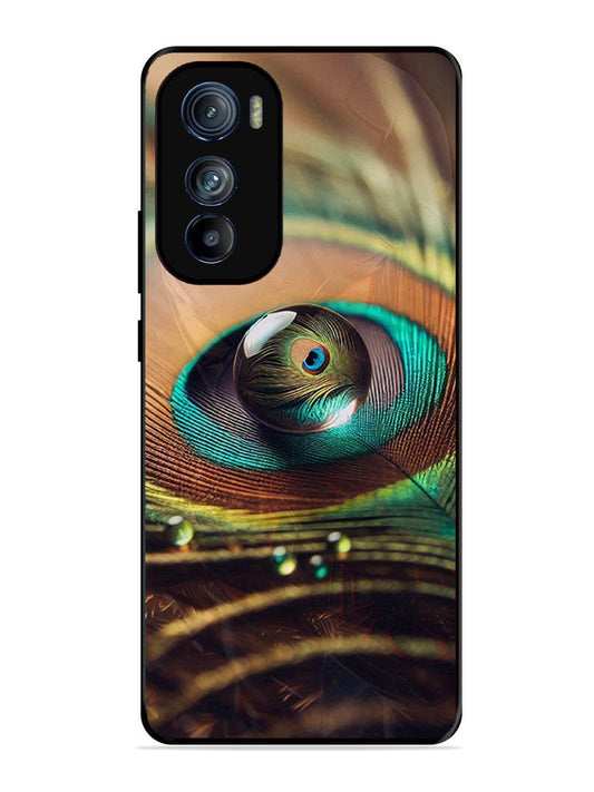 Motorola Moto Edge 30 Water Drop On Peacock Feather