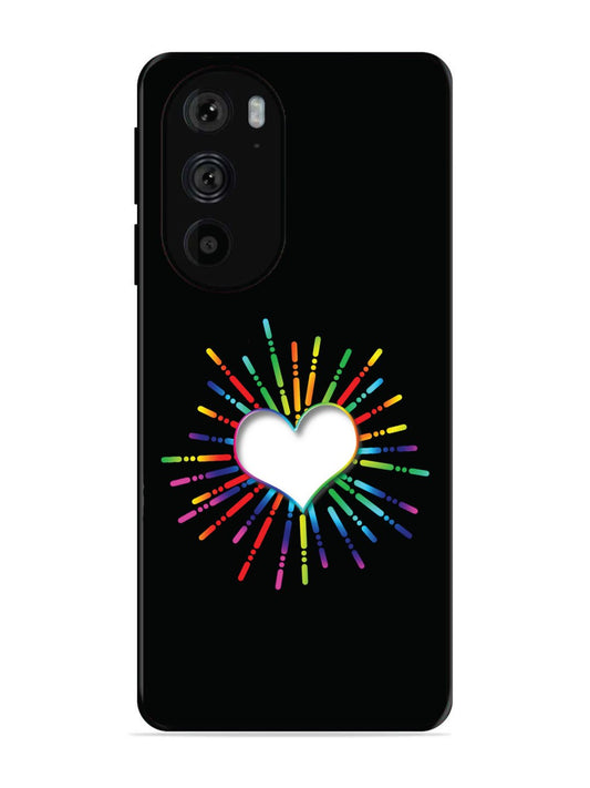 Motorola Moto Edge 30 Pro Colourful Heart on Black